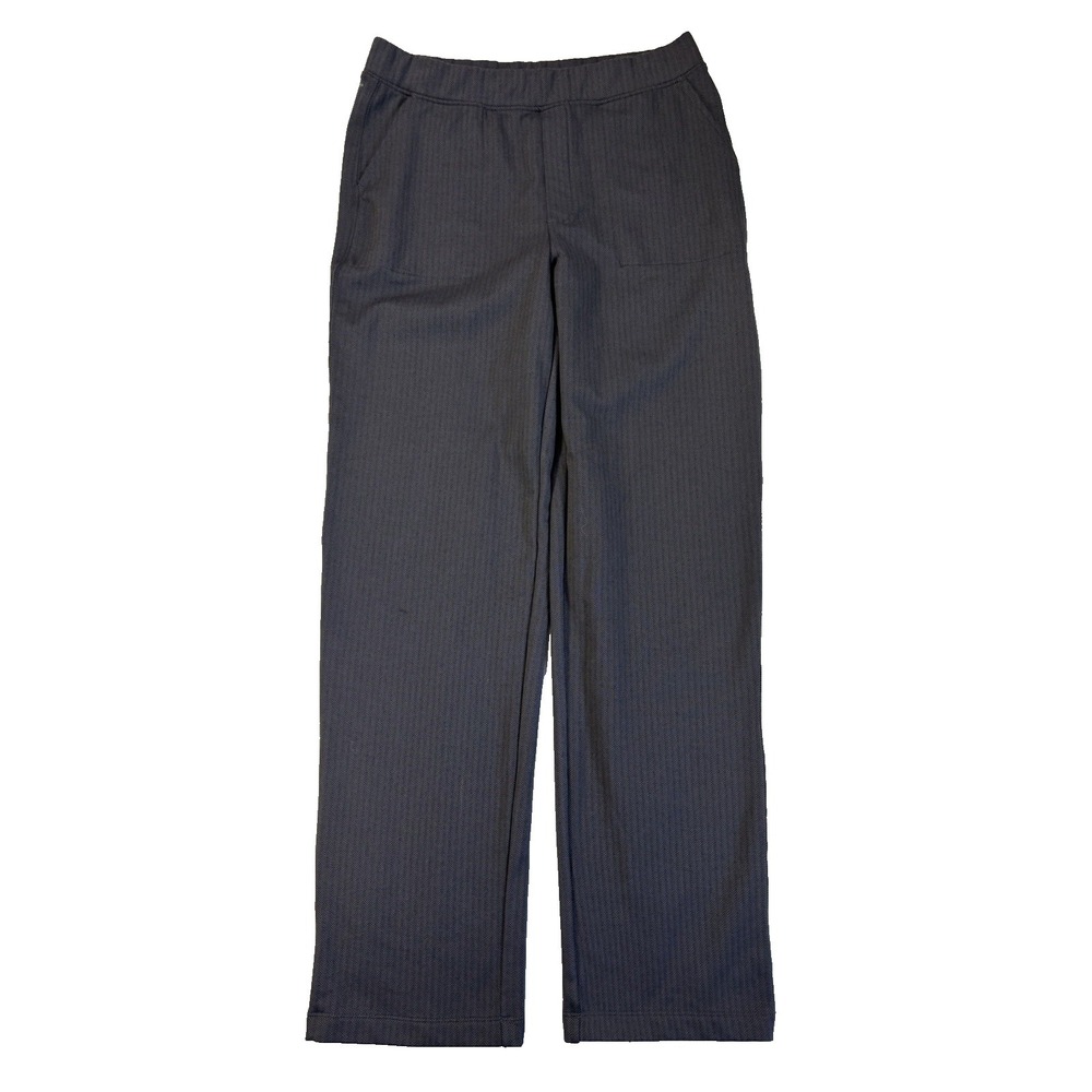 Mondetta Women's Med Blue Knit Athleisure Ankle Pants Active Travel Comfort